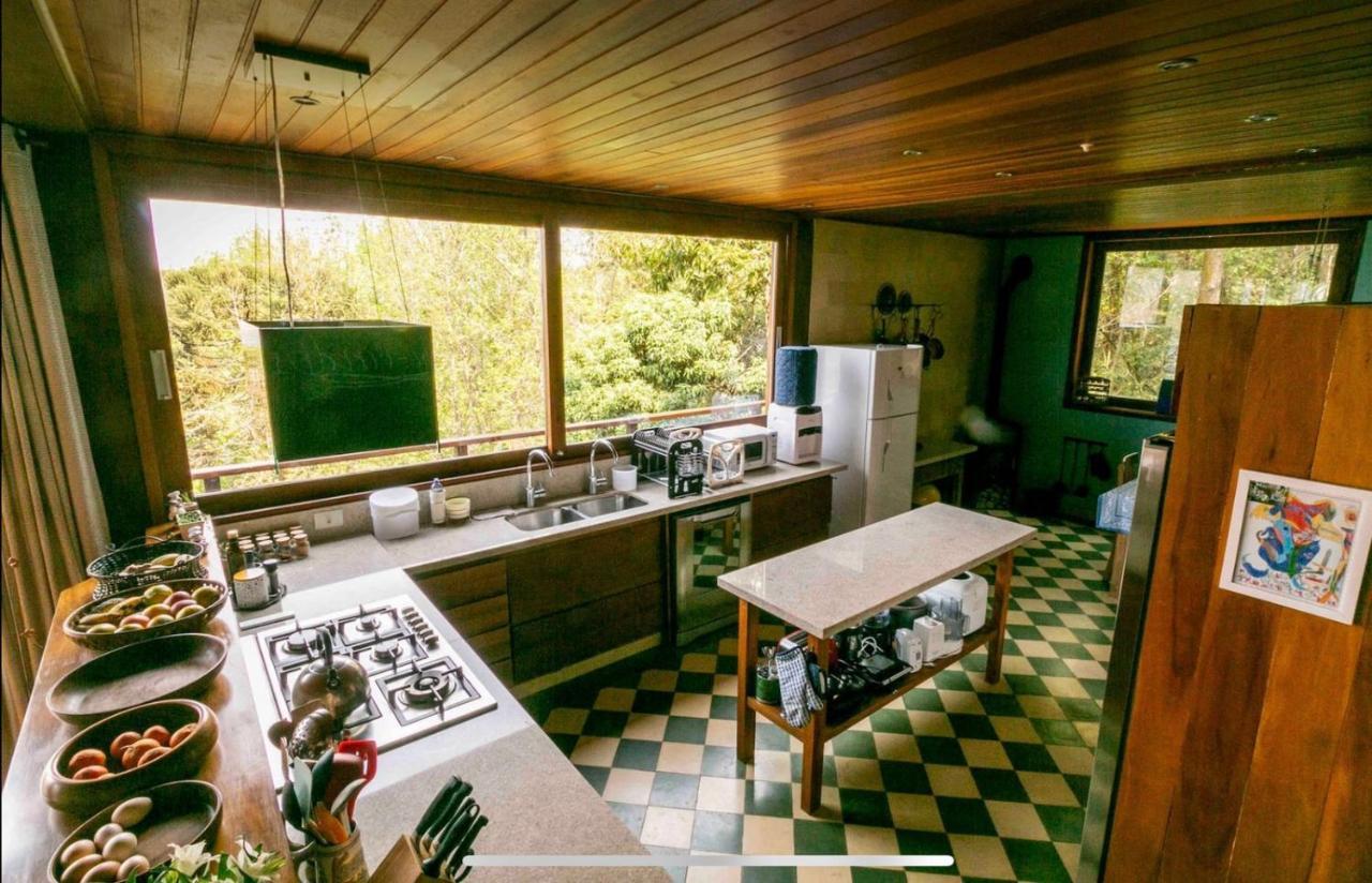 Casa De Vidro Com Vista Mantiqueira - Com Cafe E Staff Villa Campos do Jordão Buitenkant foto